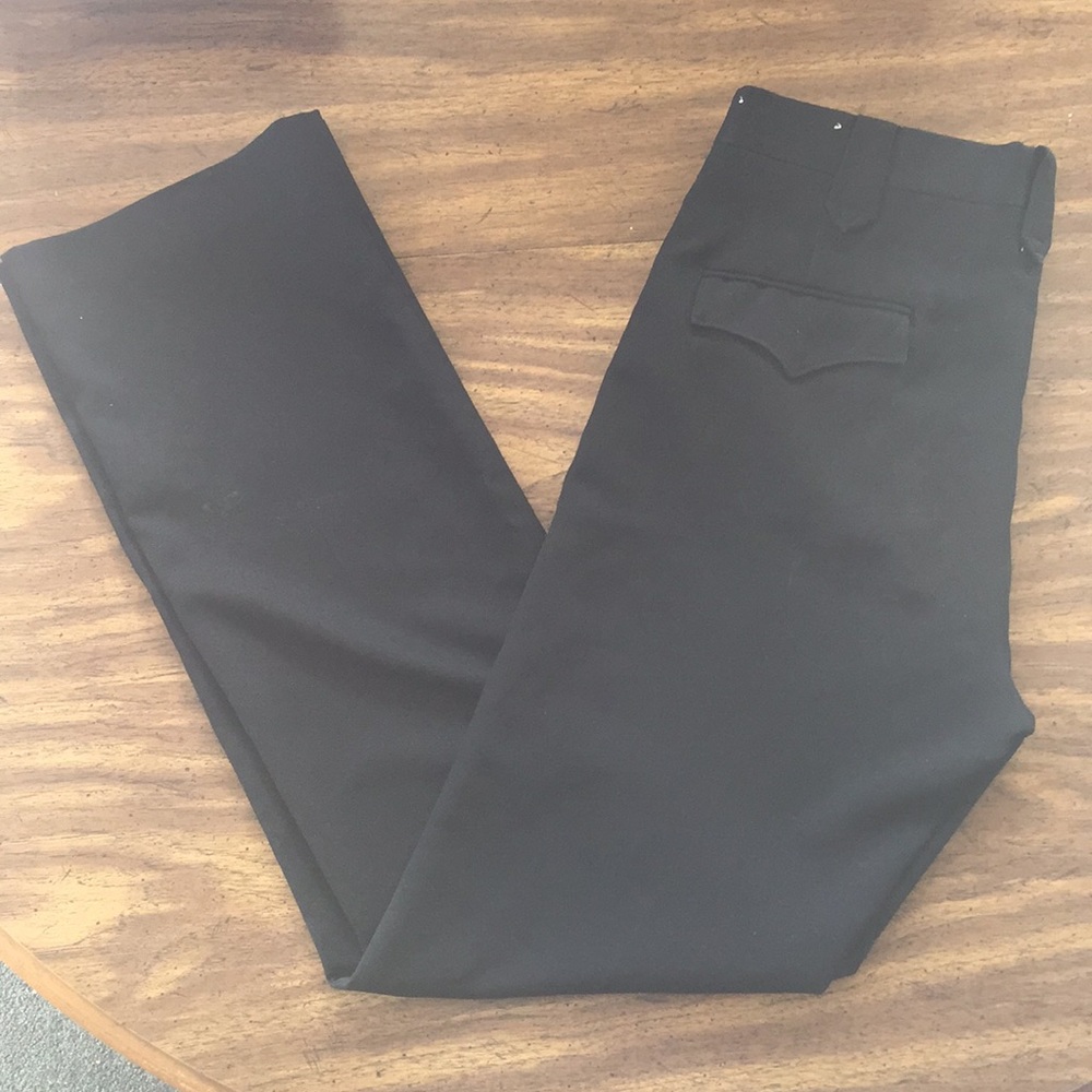 Circle S Western Black Cowboy Dress Pants